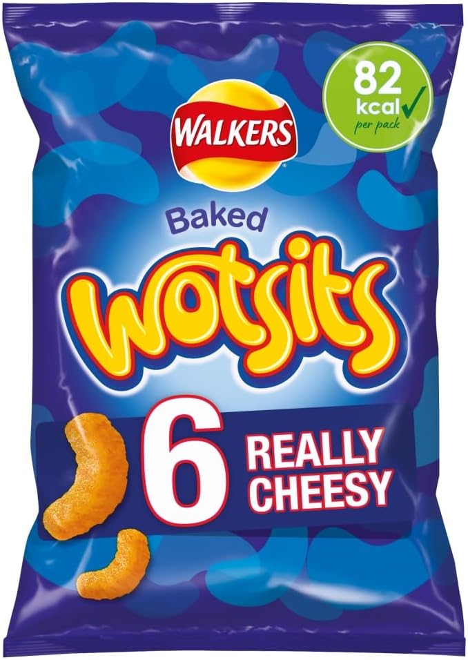 Walkers Wotsits Really Cheesy, 6 x 16.5g