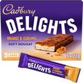 Cadbury Delights Soft Nougat Orange & Caramel Bars, Chewy Nougat Bars With Orange & Caramel, Multipack of 5 x 22 g (Pack of 1)