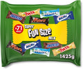 Mixed Chocolate Bars Multipack Bulk Bag 1425g – 71 Fun Size Milk Chocolate Bars & Chocolate Sweets Variety Pack with Mini Mars, Snickers, Twix, Bounty & Milky Way, Chocolate Gift, 