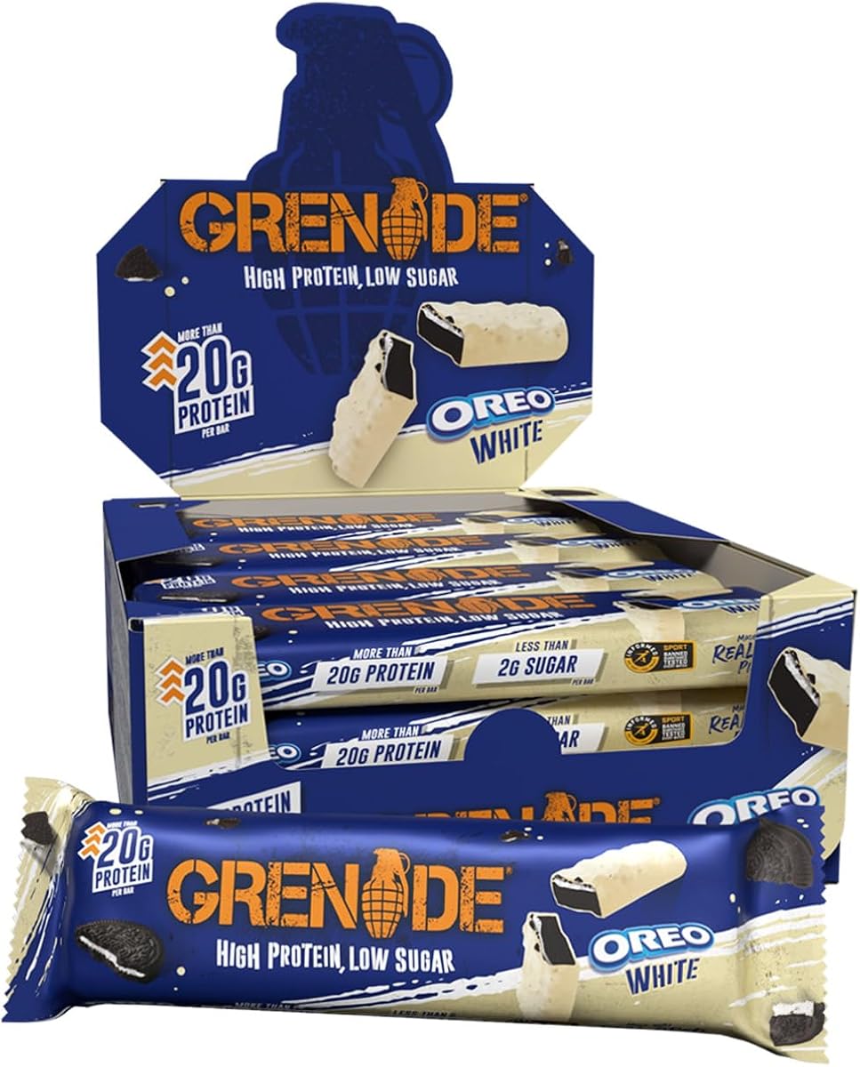 Grenade OREO White - High Protein, Low Sugar Bars, 12 x 60 g