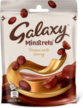 Galaxy Minstrels Milk Chocolate Sharing Bag 118g, Smooth Chocolate Buttons with a Crisp Candy Shell, Chocolate Treat, Movie N