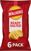 Walkers Ready Salted Multipack Crisps 6x25g