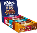 nakd. Variety pack - Raw fruit & nut bars - 100% natural ingredients - No added sugar - Vegan - Gluten free - 18 x 35g bars