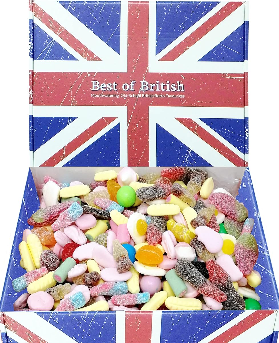 Pick and Mix Sweets Hamper: Pick N Mix Retro Sweets Gift Box. Quality Birthday Gift For Kids, Men & Women: 900g